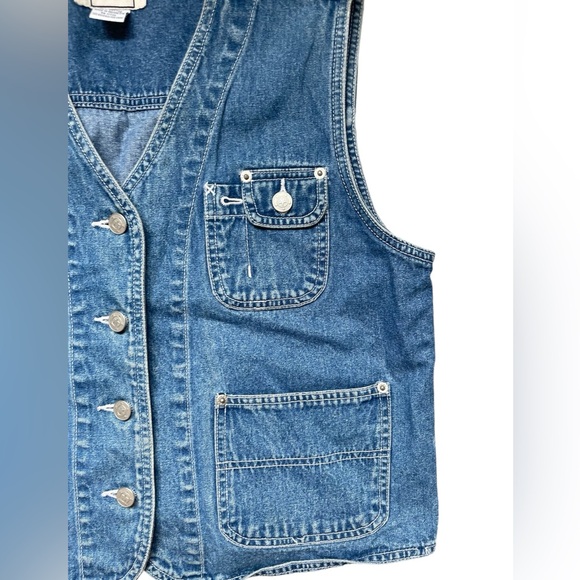 Vintage 90’s Cargo Style Denim Vest - Picture 3 of 5